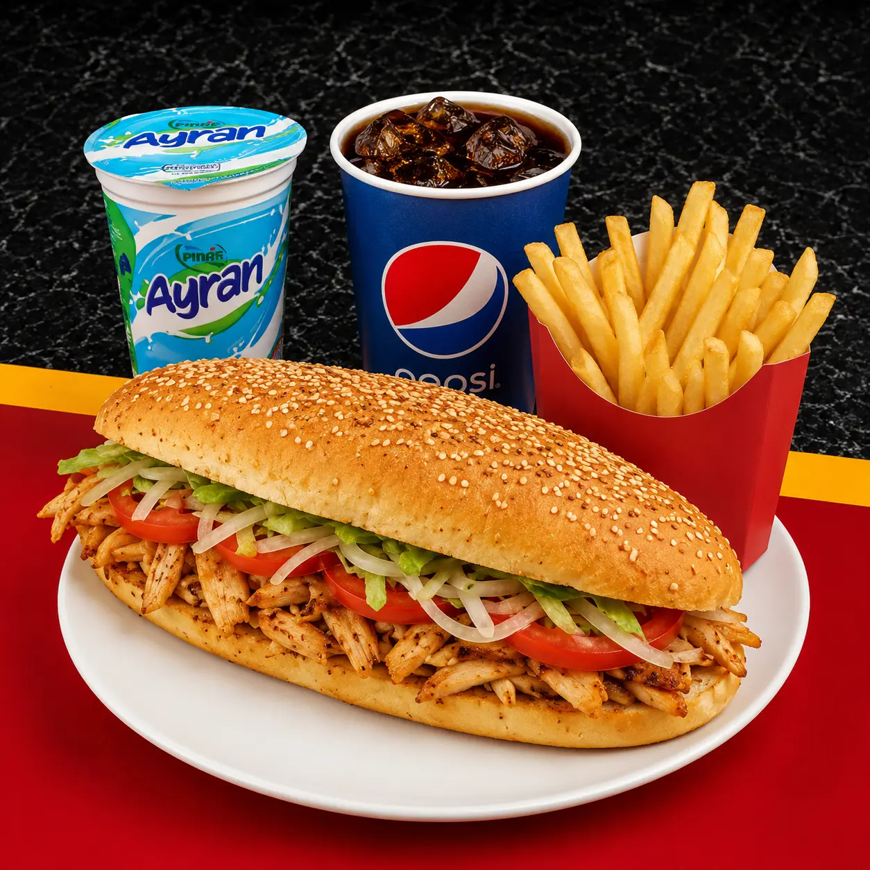 Tavuk Döner Menü